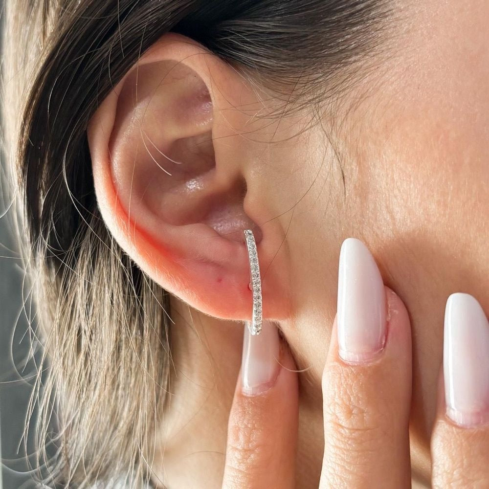 Brinco Linha Cravejada